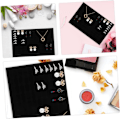 Miniatyrbillede 8 af 8: 11 stk. Smykkeskrin Pad Ringbakke Smykke Display Bakke Indsatser Ring Opbevarings Pad Næsering Holder