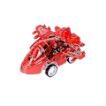 Miniatyrbild 1 av 3: Transparent Drag-och-Släpp Litet Flygplan Barnleksak Drag-och-Släpp Flygplansmodell 10 Stycken Flerfärgad
