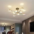 Miniatyrbillede 1 af 5: LED Loftlampe Dæmpbar Moderne Sort Guld Cirkel Design