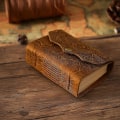 Miniatyrbillede 5 af 5: Håndlavet Læder Notesbog Bærbar Lomme Udendørs Journal Rejse Kraft Skitsebog Dagbog Brun