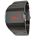 Miniatyrbilde 4 av 4: Digitalklokke for menn, moteinspirert, militær sportsklokke, svart rustfritt stål, stor håndledd, multifunksjonell elektronisk armbåndsklokke for menn gold blue