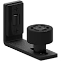 Miniatyrbilde 1 av 5: Justerbar Gulvguide for Skyvedør - Vegg/Dørbunnsguide - Svart