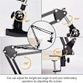 Miniatyrbillede 4 af 5: Justerbar Broderistativ, Broderiramme Stativ, Justerbar Metal Broderiramme Stativ Fo-yuhao