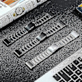 Miniatyrbillede 4 af 4: Urrem til Garmin Tactix 7 Pro/fenix 7x/6x Pro, 26mm 5-leds titanium stål urrem Silver