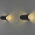 Miniatyrbilde 3 av 4: Moderne Minimalistisk Vegglampe Ved Sengen Oransje