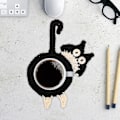 Miniatyrbilde 2 av 3: Kattestjert-Korkunderlag for Te og Kaffe - Slitesterk og Varmebestandig