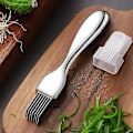 Miniatyrbillede 5 af 5: Løg Skærer Rustfrit Stål Grøntsags Cutter Løg Shredder Multifunktionel Køkken Gadget (sølv) (1 stk)