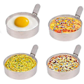 Miniatyrbillede 1 af 5: Stegeægform i Rustfrit Stål Ægform Non-stick 9cm