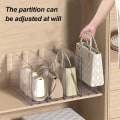 Miniatyrbillede 2 af 4: Skilleplade Garderobe Skab Organizer Hvid Soveværelse