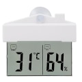 Miniatyrbild 1 av 5: Avtagbar Fäste, Min/Max Temperatur, Automatisk Återställning, Digital Fönstertermometer