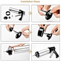 Miniatyrbilde 3 av 4: Kakepyntpistol, Kjeks- og Biscuitpress, Icingsett, Rustfritt Stål
