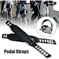 Miniatyrbilde 4 av 5: Sykkelpedalstropper for trening, kraftige justerbare universelle pedalstropper
