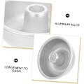 Miniatyrbillede 2 af 8: 4 stk. Donutform i aluminiumslegering, unik form, let at rengøre til hjemmebageri