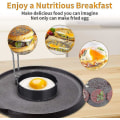 Miniatyrbild 2 av 4: 2-pack Äggringar, Icke-klibbiga Äggringar, Pocheringsringar, Ägg Stekringar (10,2 cm x 2,1 cm) - yuhao