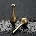 Miniatyrbillede 3 af 5: Mini Vase af Rent Kobber Guld Dekoration Stue Antik Vase Unik Blomstervase-yuhao SIZE 2
