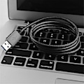 Miniatyrbilde 2 av 5: Flettet USB 3.1 til USB Type-C Data Synkroniserings- og Ladingkabel