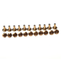 Miniatyrbillede 4 af 4: 10x Arc Solid Messing Knappen Stud Skrue Spiker Skrue Tilbage Læder Nyttebælte 10mm-yuhao