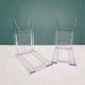 Miniatyrbillede 5 af 5: Aftagelig Display Stativ Holder Til Bakke Transparent Høj Kvalitet. (transparent) (2 stk)