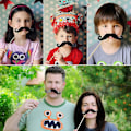 Miniatyrbild 2 av 5: 58 st/set Färgglada Rekvisita På En Pinne Mustasch Fotobås För Roligt Bröllop
