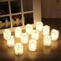 Miniatyrbillede 1 af 5: 12 stk. LED Batteridrevne Teelys Varmt Hvidt