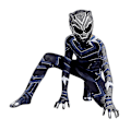 Miniatyrbillede 2 af 4: Panther Kostume Børn Drenge Superhelt Fancy Up Jumpsuit Performance Bodysuit G 7-8 Years