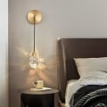 Miniatyrbilde 2 av 5: LED-vegglamper med dimmer, moderne nordisk stil, flush montering