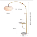 Miniatyrbilde 5 av 5: Fjærlampe Fiskegulvlampe Stue Soverom