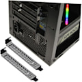 Miniatyrbillede 5 af 8: 2 sæt Støvbeskyttelsesetui Metalnet Computerkabinet Ventilation Blindplade Let at installere Sort 20 stk.*2