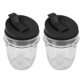 Miniatyrbillede 2 af 5: Saftpresser Tilbehør Kop Låg Til Ninja Saftpresser Til Nutri Ninja 12oz Kop 12 Ounce Blenderkrukke 2 Pak