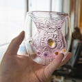 Miniatyrbilde 2 av 4: Sakura Glasskopp Seks Smykker Hanske Dobbel Bunn Kopp