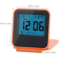Miniatyrbild 2 av 4: Mini Vikbar Multifunktionell Bärbar LED-Klocka, Temperatur Kalender Datum (exklusive Batteri) Orange