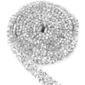 Miniatyrbillede 3 af 5: 10 meter 10mm Diamantgitter Sølv Plastik Diamant Rullebånd