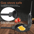 Miniatyrbillede 3 af 5: Dobbeltsidig Stegepande Non-stick Keramisk Vendbar Stegepande Pandekage Maker Husholdning Køkken Ty-yuhao