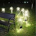 Pikkukuva 3 / 4: Aurinko-ilotulitusvalot 200 LED:llä Puutarhan Voikukan Lamppu
