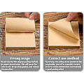 Miniatyrbillede 4 af 5: 6 stk. Linjerede Sticky Notes 80 Ark Hvide Kraft Notes