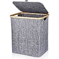 Miniatyrbild 1 av 3: Tvättkorg med Lock 60L Vikbar Korg Pop-up Boxar Organiserare