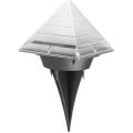 Miniatyrbilde 1 av 4: 2 stk Solcelle Jordlamper, Pyramidform Solhagelamper, Vanntette Landskapslamper A