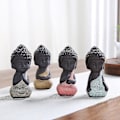 Miniatyrbilde 3 av 5: Keramisk Buddha-statue Meditasjonsfigur, For Te-brett Kjæledyr