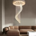 Miniatyrbillede 1 af 5: 50cm Lanterne Design Lysekrone Guld Hængende Lampe Metal Led