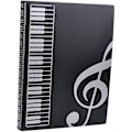Miniatyrbilde 1 av 4: A4 Musikbordmappe Dokumentmappe Svart