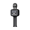 Miniatyrbilde 1 av 5: Trådløs mikrofon med kapasitans, Bluetooth-høyttaler, alt-i-ett-maskin for karaoke, video- og lydutrustning med RGB-lyseffekt, kan kobles til i TW-S