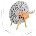Miniatyrbillede 8 af 8: Coaster Fåreholder Kreativ Kopmåtte Snefnug Form Filt Coasters Sæt