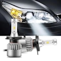 Miniatyrbilde 2 av 5: Høyeffektive Dekodere Vanntette H4 72W LED-Frontlykter