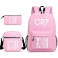 Pikkukuva 1 / 5: Muodin Cr7 3-osainen Setti Reppu Mochila Uudet Oppilaat Kapasiteetti Koululaukut Kirjalaukku Matkalaukku 4 Only Backpack
