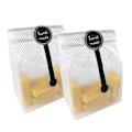 Miniatyrbillede 1 af 4: 100 stk. Gennemsigtige Plastik Cookieposer med 100 stk. Håndlavede Stickers til Cookies, Kage, Toast, Brød