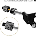 Miniatyrbild 4 av 5: Mikrofonstativsskruvadapter 5/8 till 1/4 och 5/8 till 3/8