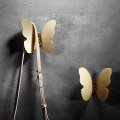 Miniatyrbillede 2 af 5: Butterfly Formet Væghængt Krog Messing Frakke Tøj Hænger Håndklædeholder Organizer