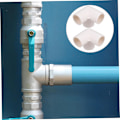 Miniatyrbillede 7 af 8: Vand Fittings Rør Samling Ventil 10 stk. PVC Konnektorer Slange Splitter Afløbsforsyninger til VVS