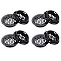 Miniatyrbillede 1 af 5: 10 stk Runde Ventilation Mesh Hul Kabinet Luftventil 35mm