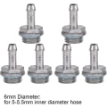 Miniatyrbilde 2 av 5: 6 stk PC Vannkjøling 2 Touch Connector G1 / 4 Gjenget Dyseslangekobling (6 mm)
